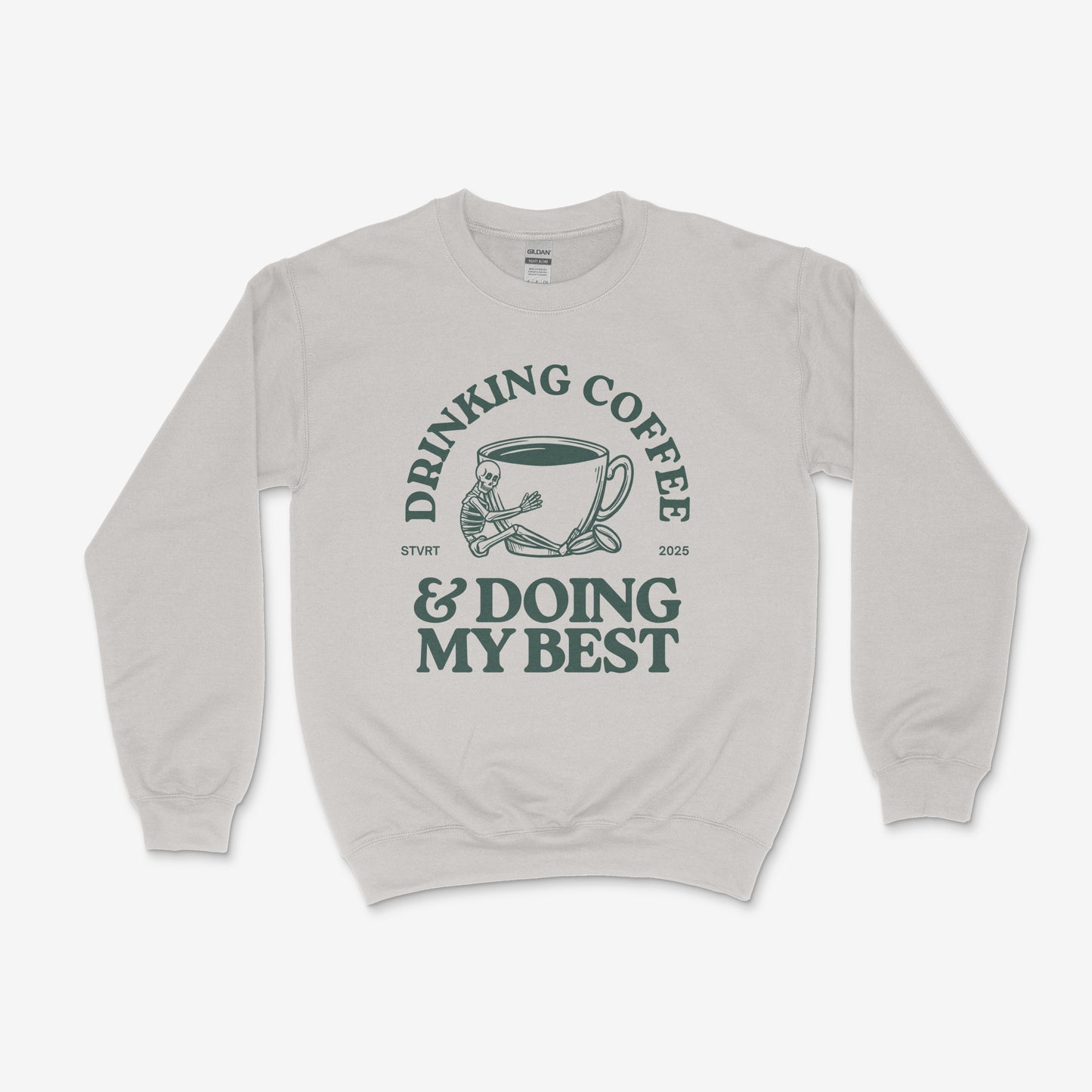 Drinking Coffee & Doing My Best Crew